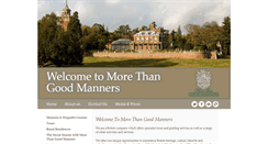 Desktop Screenshot of morethangoodmanners.com