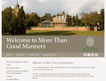 Tablet Screenshot of morethangoodmanners.com